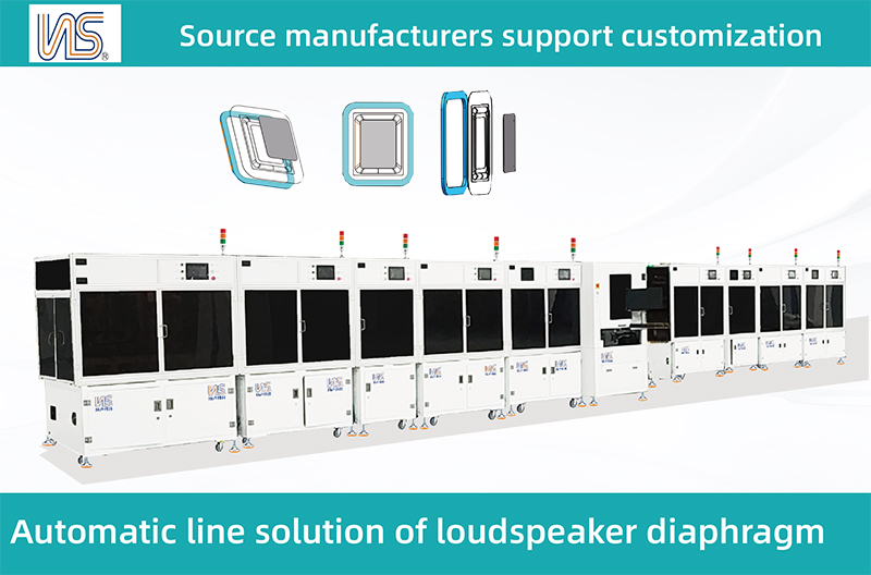 Automatic line solution of loudspeaker diaphragm