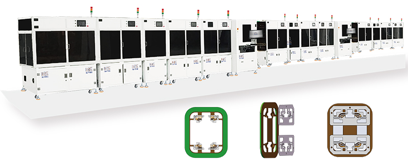 Automatic line solution of loudspeaker diaphragm